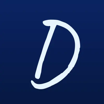 DNS, сеть супермаркетов цифровой и бытовой техники, лого-визитка